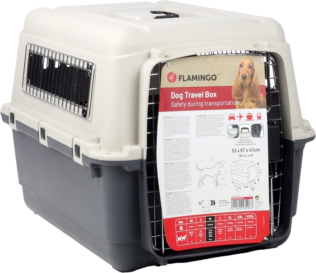 Flamingo Transportkäfig Nomad Dunkelgrau