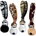 Kong® Jouet Wubba Floppy Ear Zèbre &  Girafe &  Tigre &  Léopard Plusieurs versions