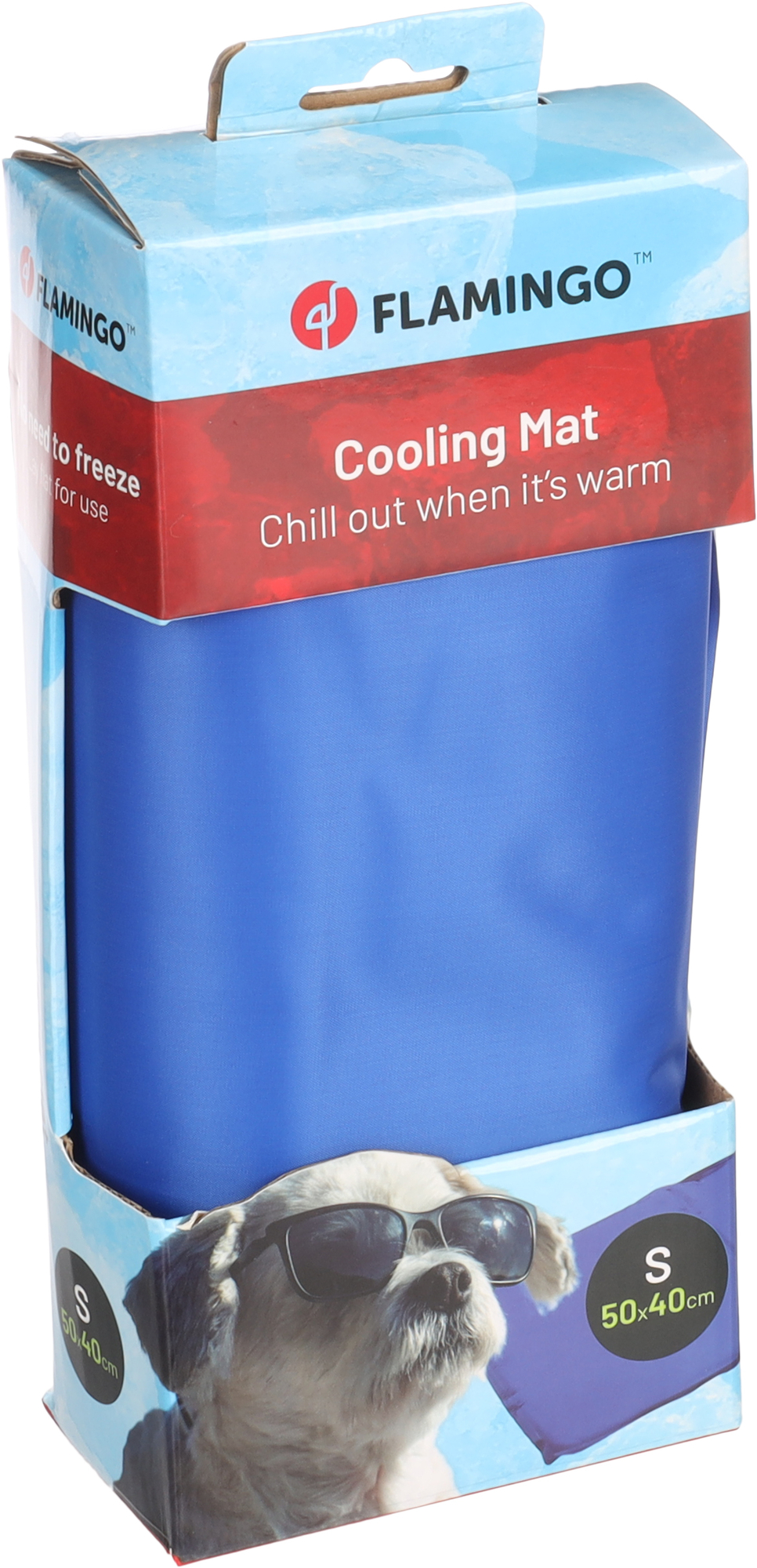 Flamingo Cooling pad Frosty Rectangle Blue