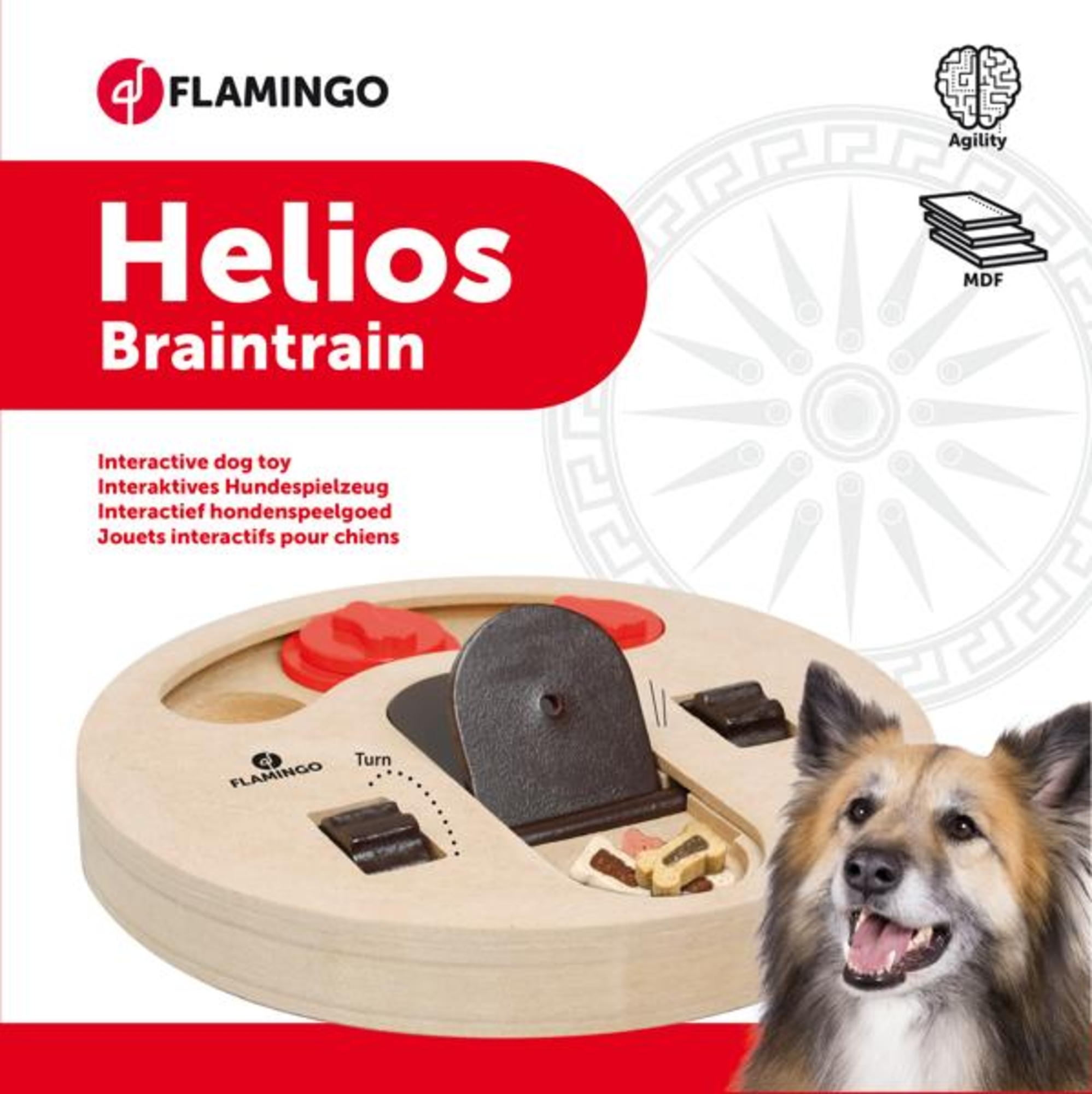 Flamingo Speelgoed Brain train Helios  Lichtbruin