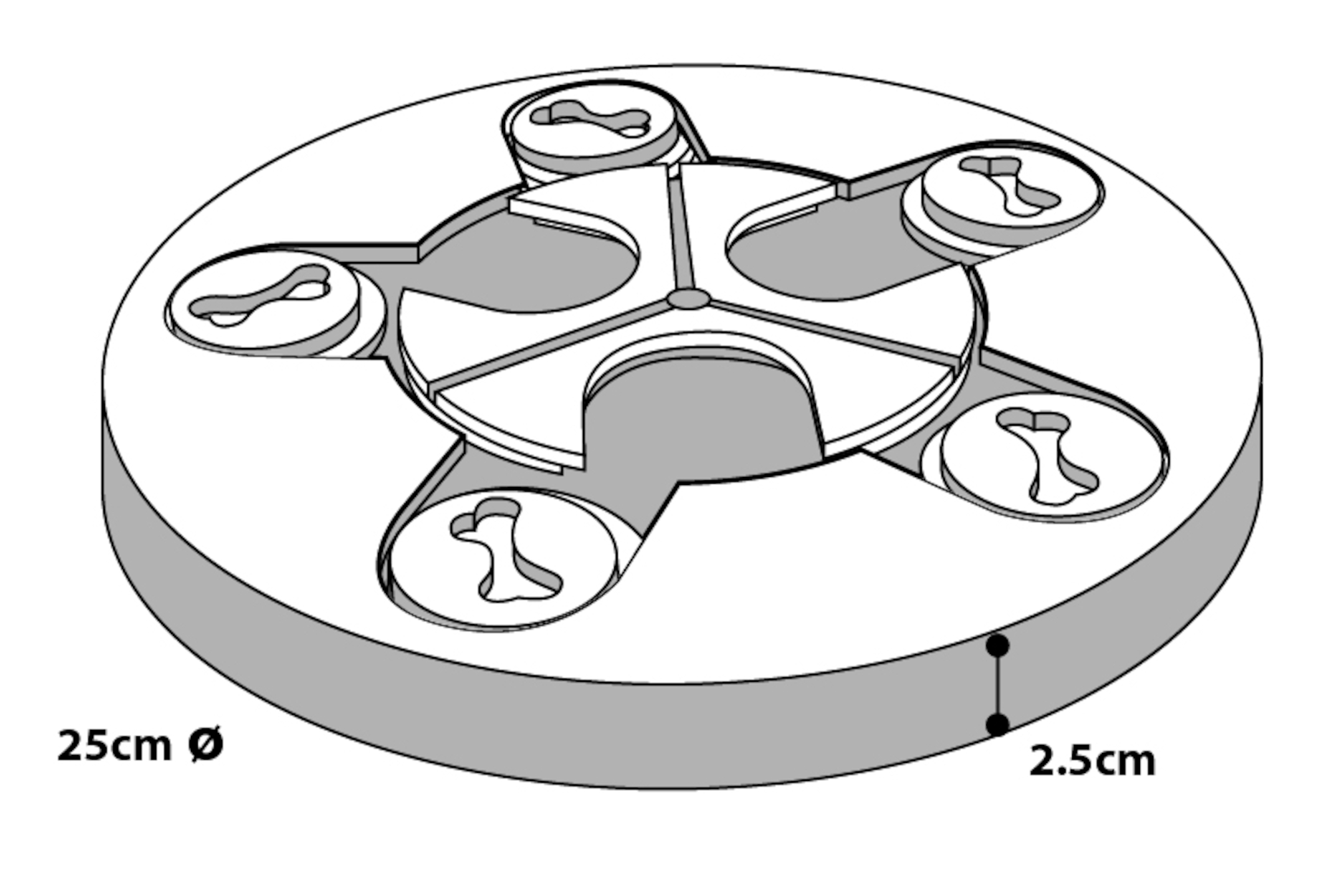 Flamingo Spielzeug Brain train Athena  Hellbraun