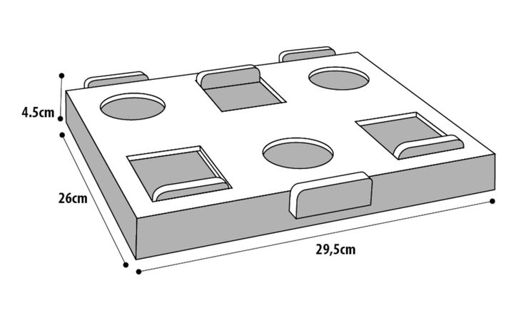 Flamingo Jouet Brain train Diana  Brun clair