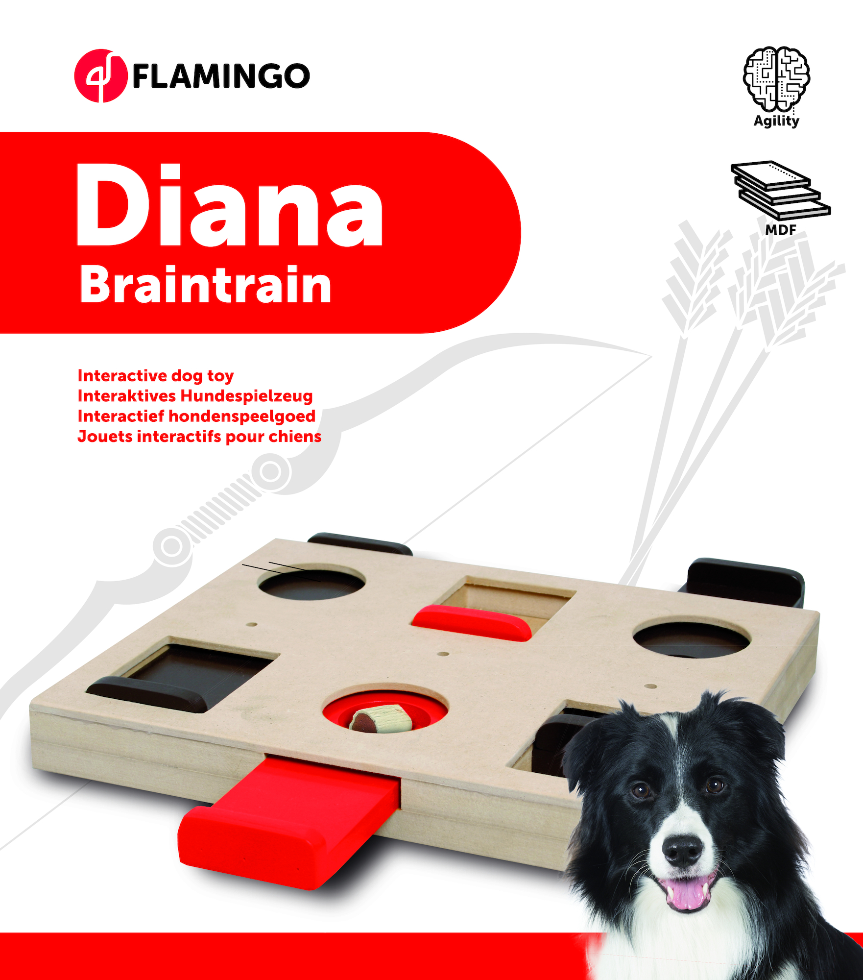 Flamingo Jouet Brain train Diana  Brun clair