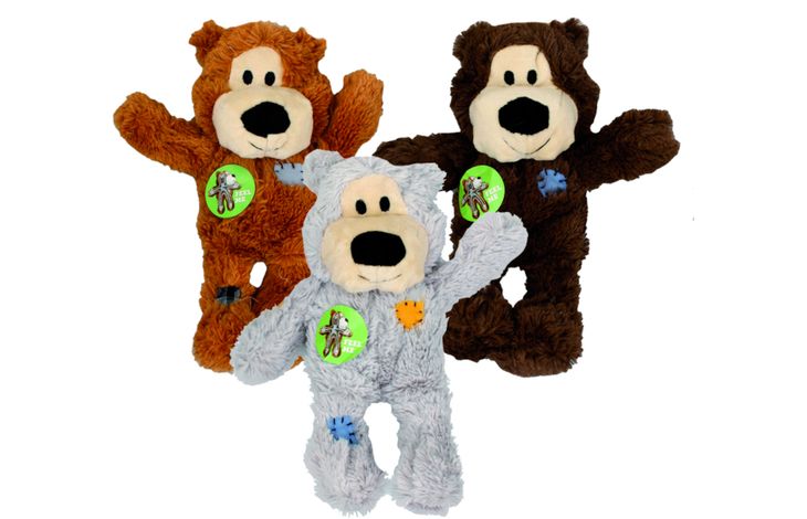 Kong® Kong® Speelgoed Wild Knots Beer met touw Meerdere kleuren