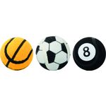 Kong® Jouet Sport Basket-ball & Ballon de football & Boule de billard Mélange