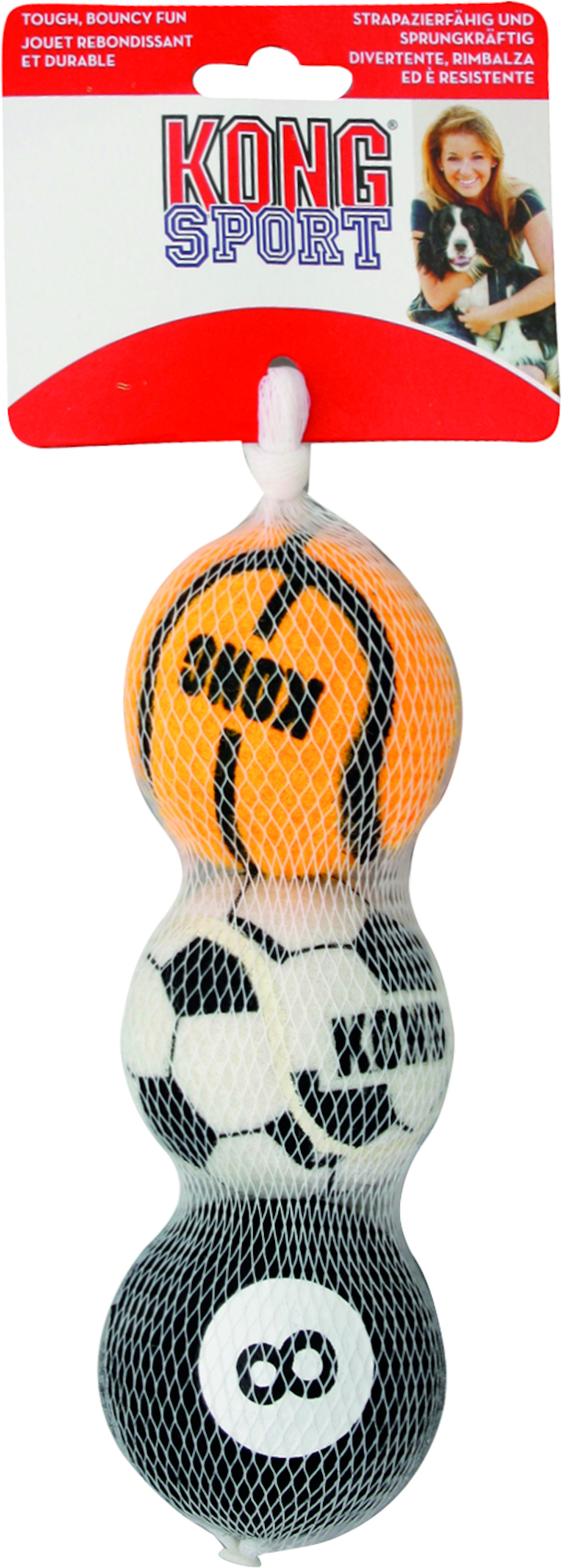 Kong® Kong® Speelgoed Sport Basketbal & Voetbal & Biljartbal Meerkleurig
