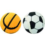 Kong® Speelgoed Sport Meerkleurig Rubber Basketbal Voetbal
