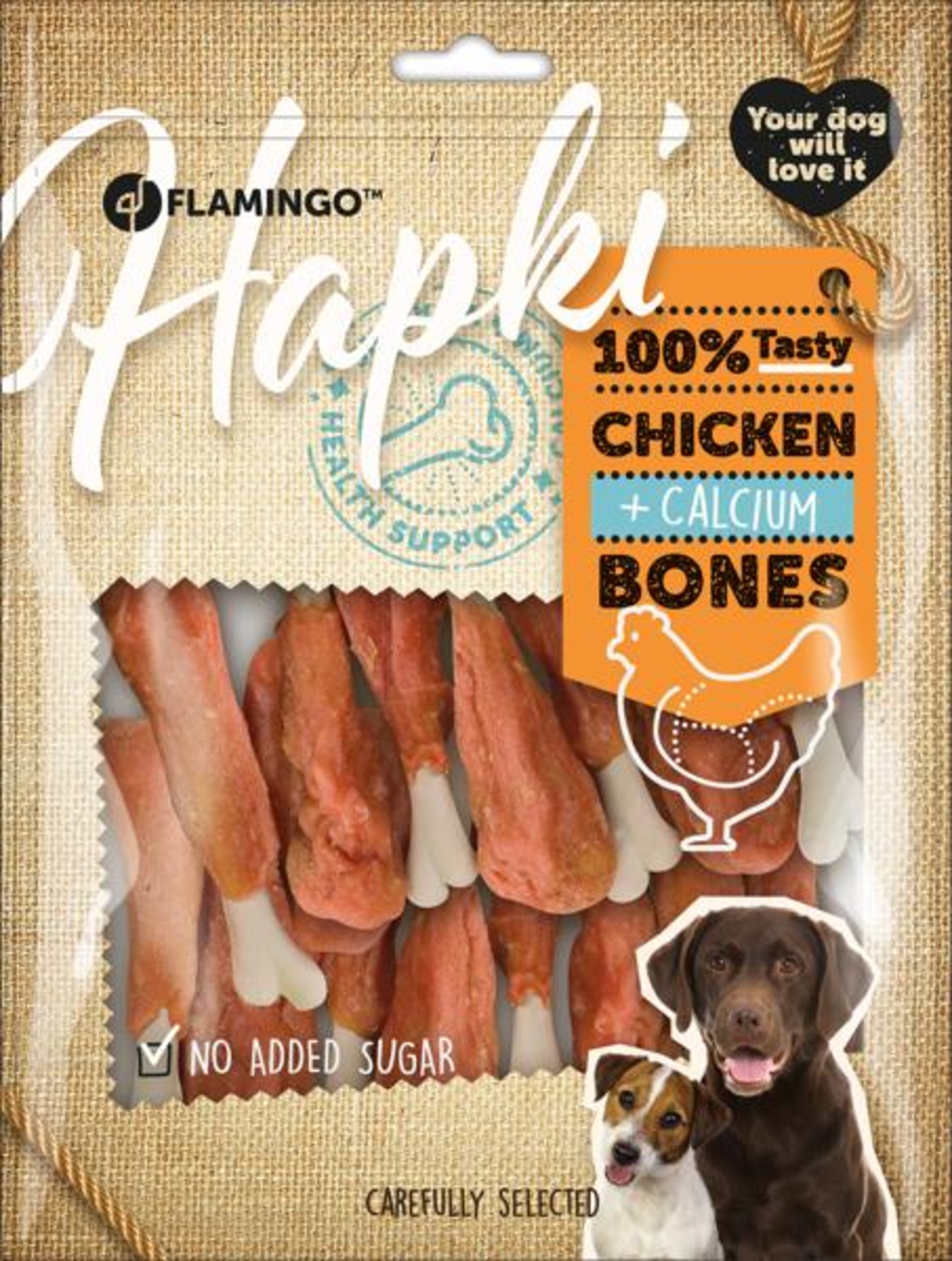 Flamingo Snacks Hapki Calcium drumstick with chicken 