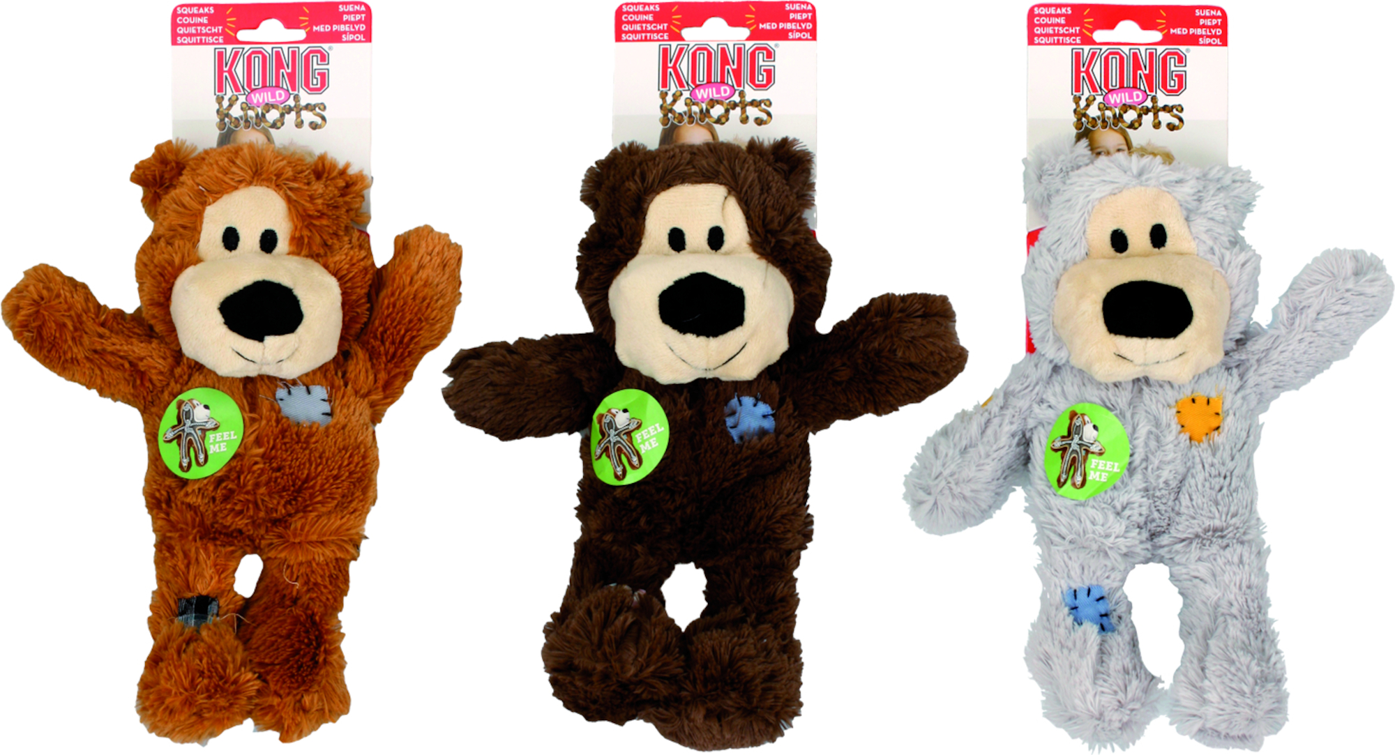 Kong® Kong® Toy Wild Knots Bear with rope Multiple colours