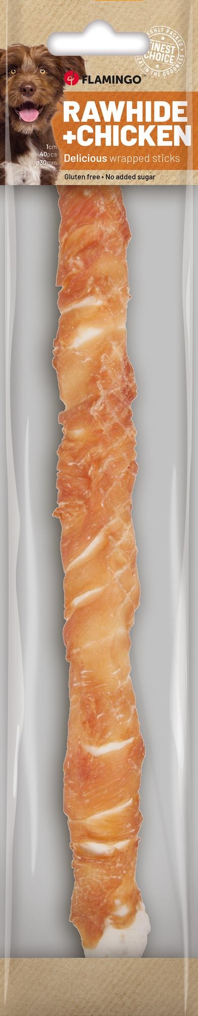 Flamingo Snacks R'Hide Bastone  con pollo 40cm 190gr