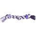 Spielzeug Justin Ring Zerrseil mit 3 Knoten Violett