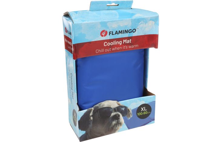 Flamingo Koelmat Frosty Rechthoekig Blauw