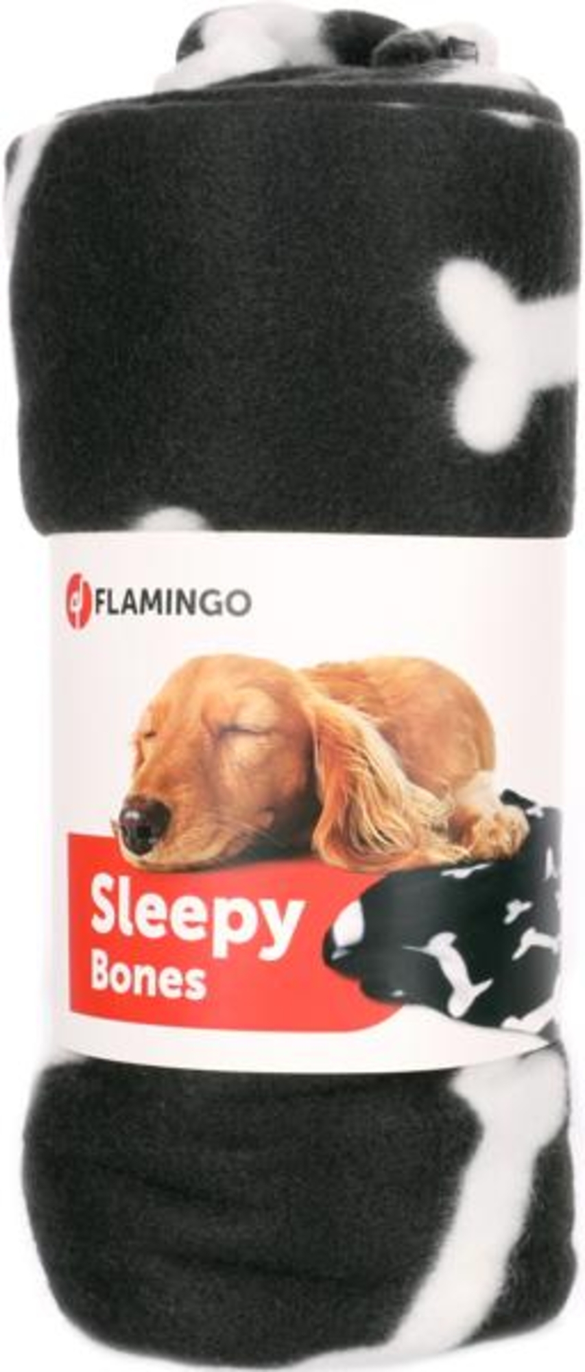 Flamingo Blanket Milda Rectangle Black