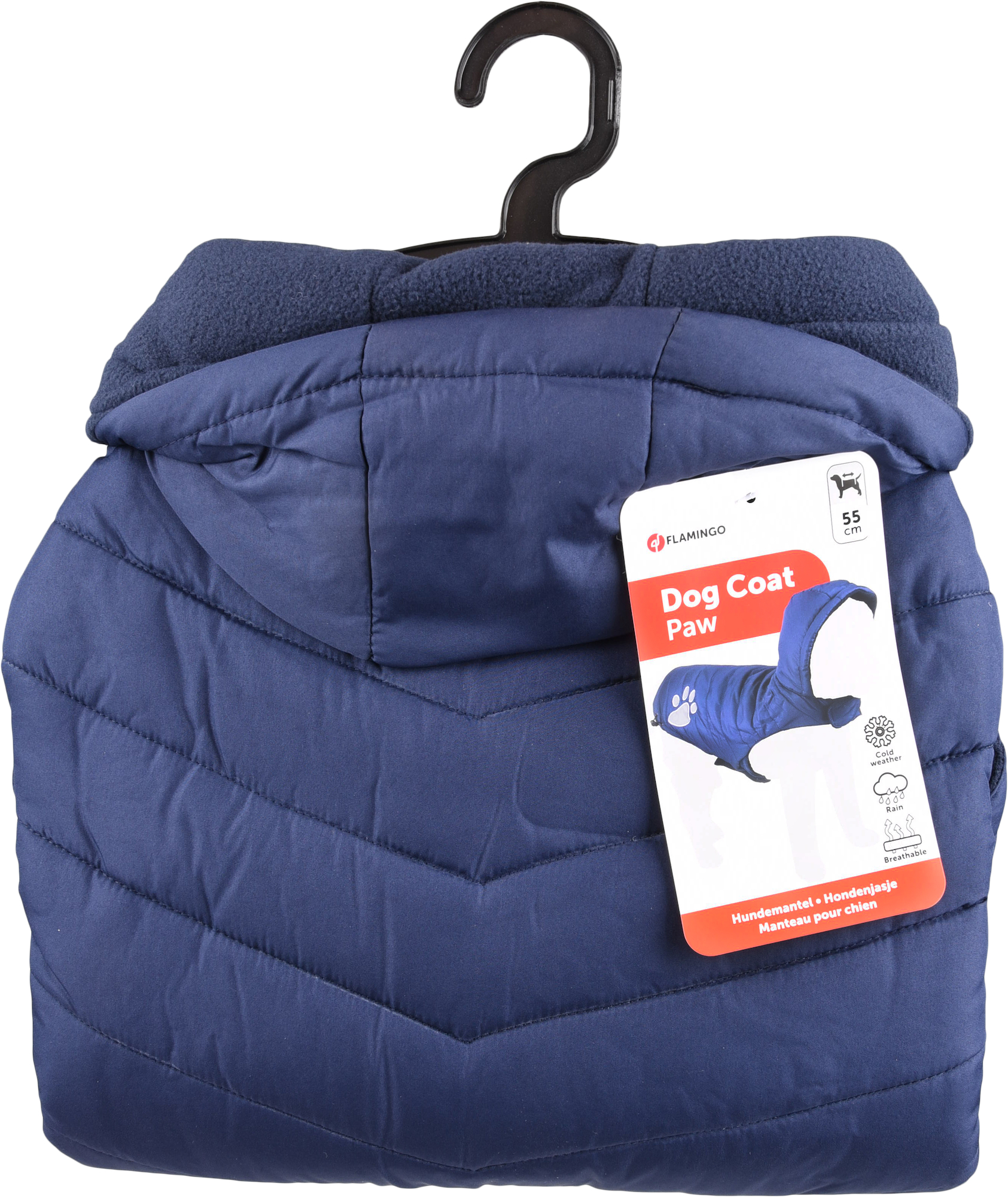 Flamingo Coat Paw Blue