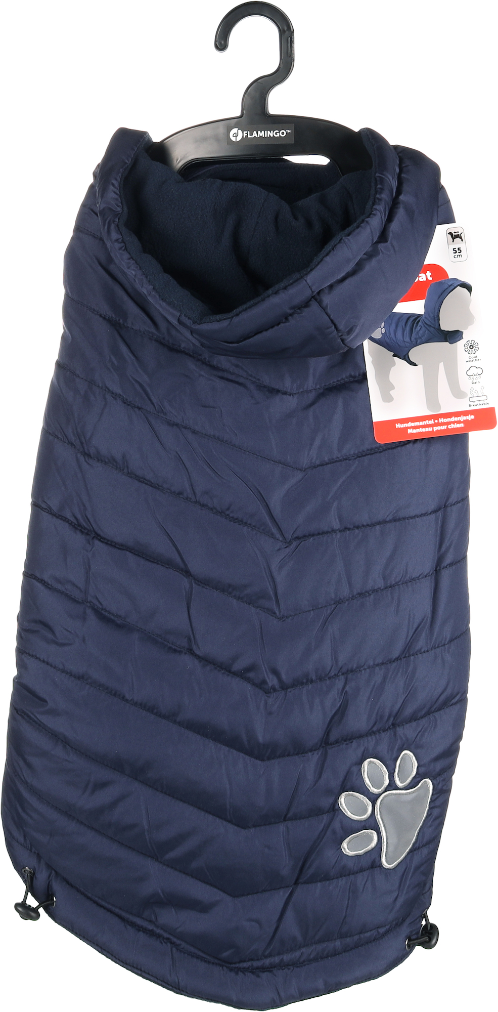 Flamingo Coat Paw Blue