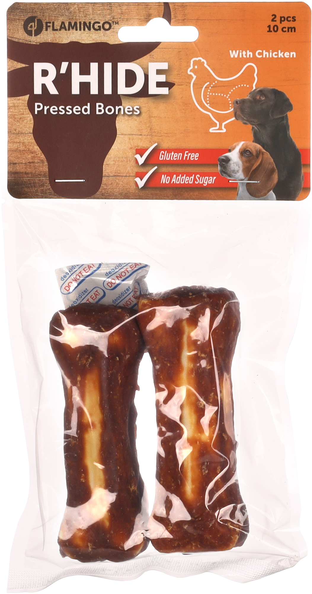 Flamingo Snacks R'Hide Bone  with chicken 10cm 60gr / 2 pcs 120gr