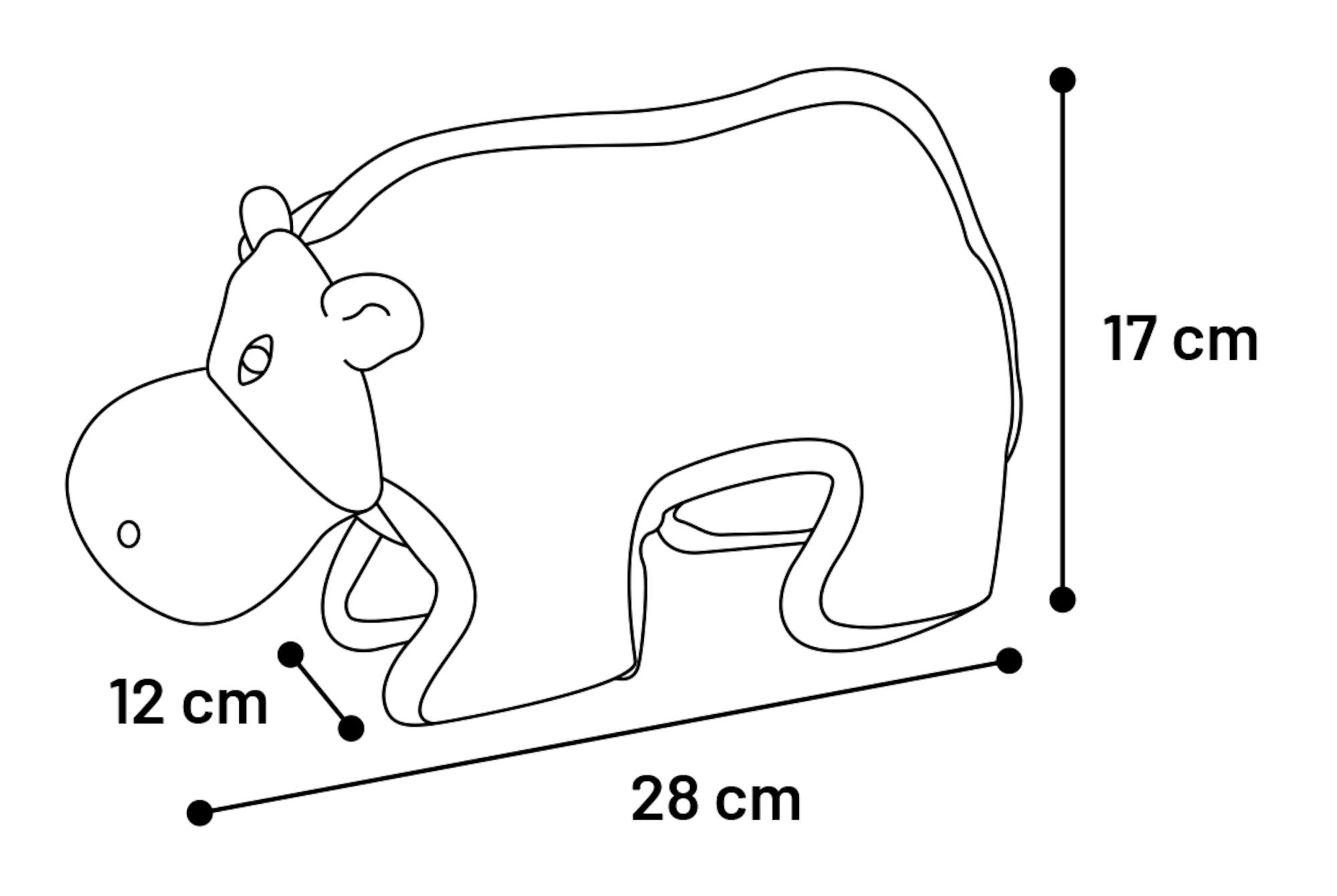 Flamingo Giocattolo Strong Stuff Ippopotamo Rosa