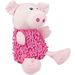 Toy Shaggy Pig Pink
