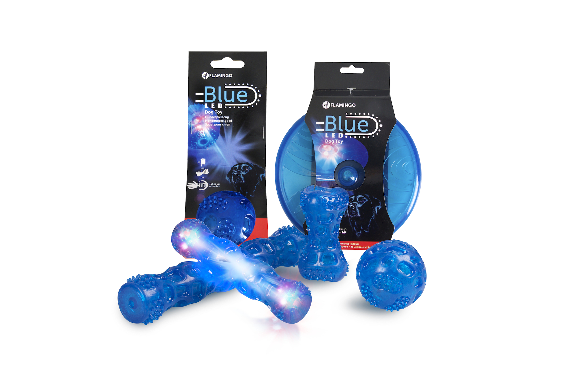 Flamingo Giocattolo Bordy Palla Azzurro