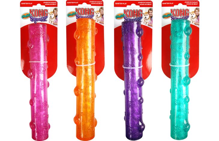 Kong® Kong® Spielzeug Squeezz® Mehrere Farben Stock TPR