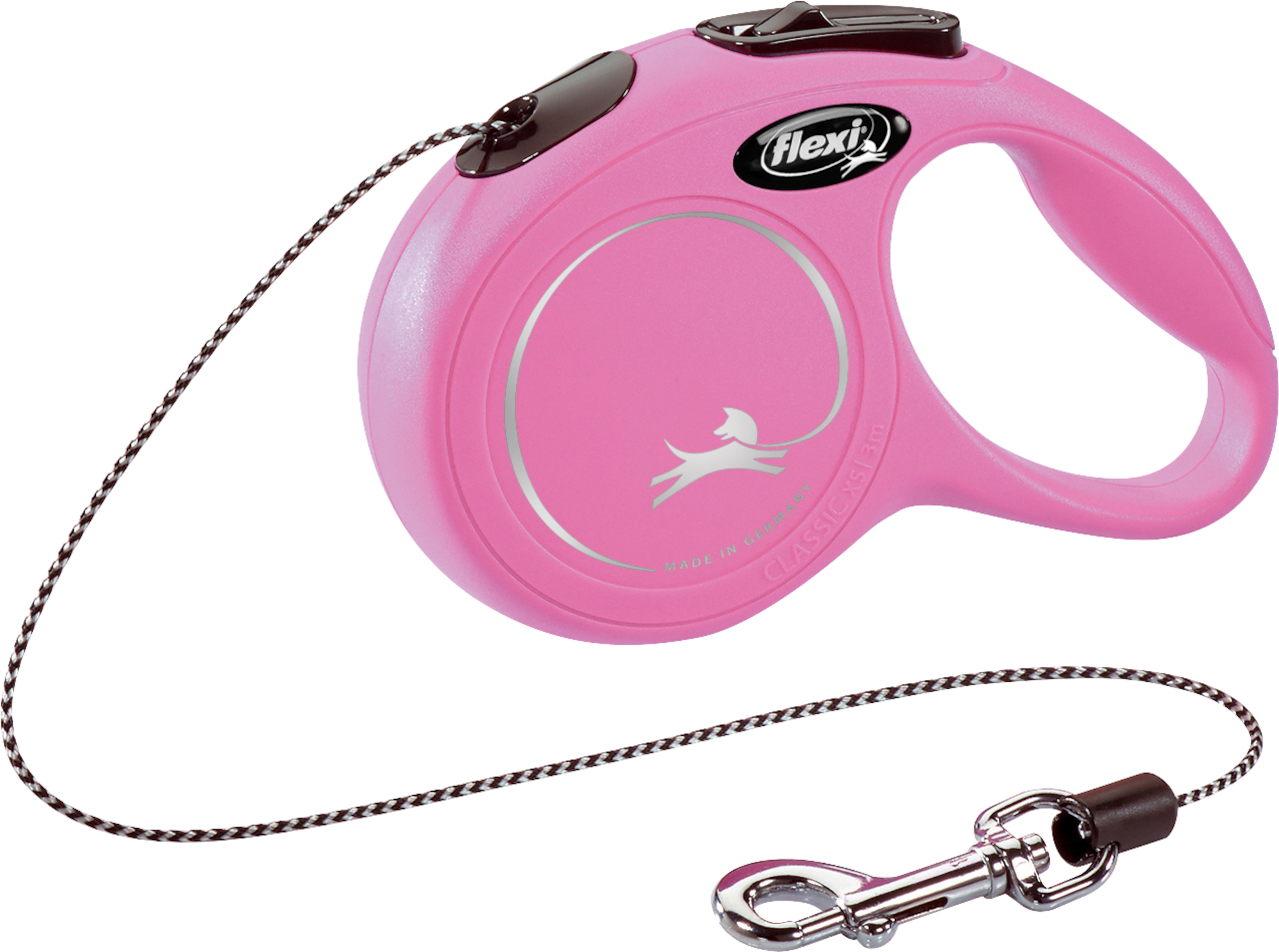 Flexi Flexi Roll-Leine New Classic Seil Rosa