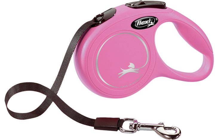 Flexi Flexi Guinzaglio retrattile Classic Fettuccia Rosa