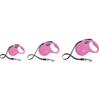 Flexi Flexi Guinzaglio retrattile Classic Fettuccia Rosa