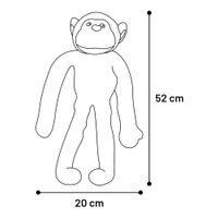 Flamingo Toy Wende Monkey with rope Pink