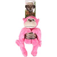 Flamingo Toy Wende Monkey with rope Pink