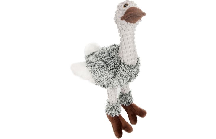 Flamingo Spielzeug Emu Grau Braun Weiß Khaki