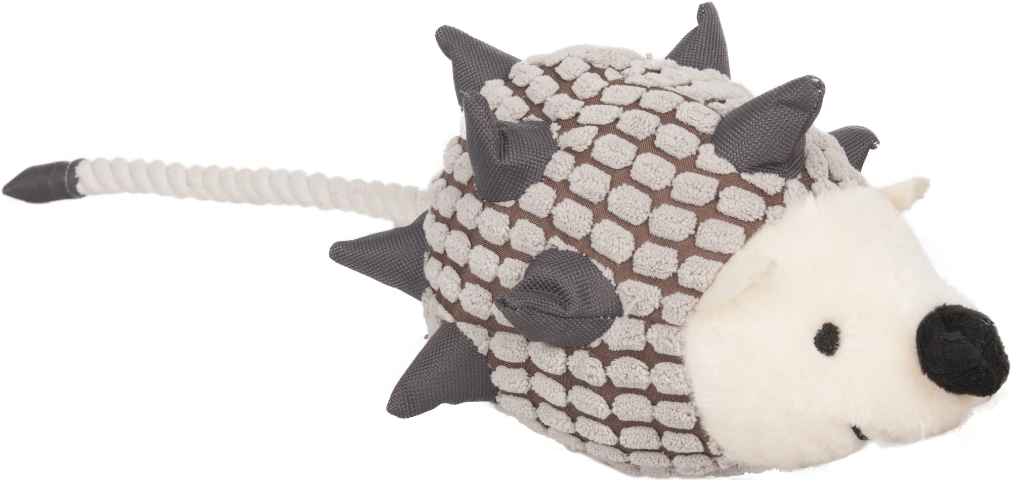 Flamingo Toy Waldi Hedgehog with rope Grey