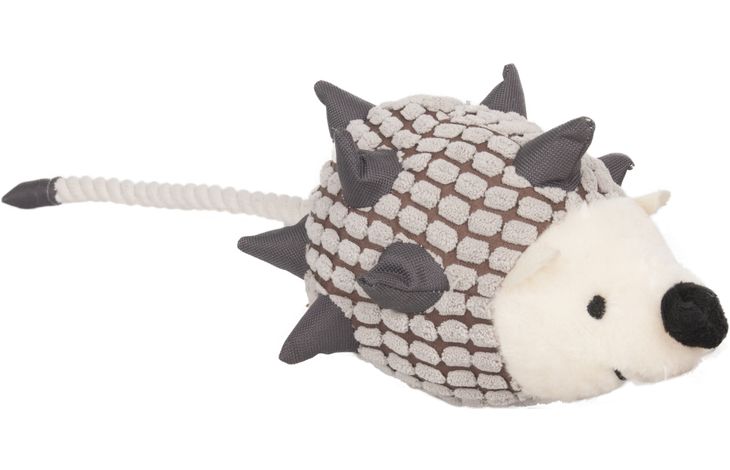 Flamingo Toy Waldi Hedgehog with rope Grey