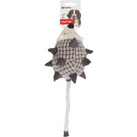 Flamingo Toy Waldi Hedgehog with rope Grey