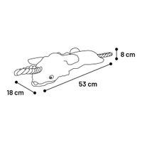Flamingo Toy Wassim Skunk & Cow & Fox with rope Multiple colours