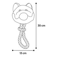 Flamingo Toy Willemina Fox & Pig & Bear with rope Multiple colours