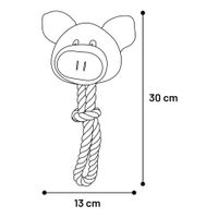 Flamingo Toy Willemina Fox & Pig & Bear with rope Multiple colours