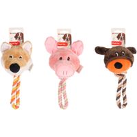 Flamingo Toy Willemina Fox & Pig & Bear with rope Multiple colours