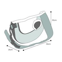 Flamingo Front carrier Skip Red & Grey