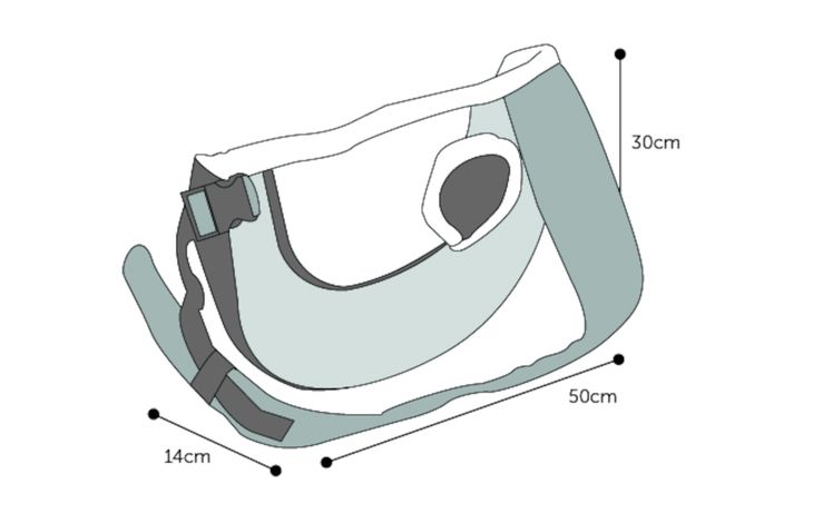 Flamingo Front carrier Skip Red & Grey