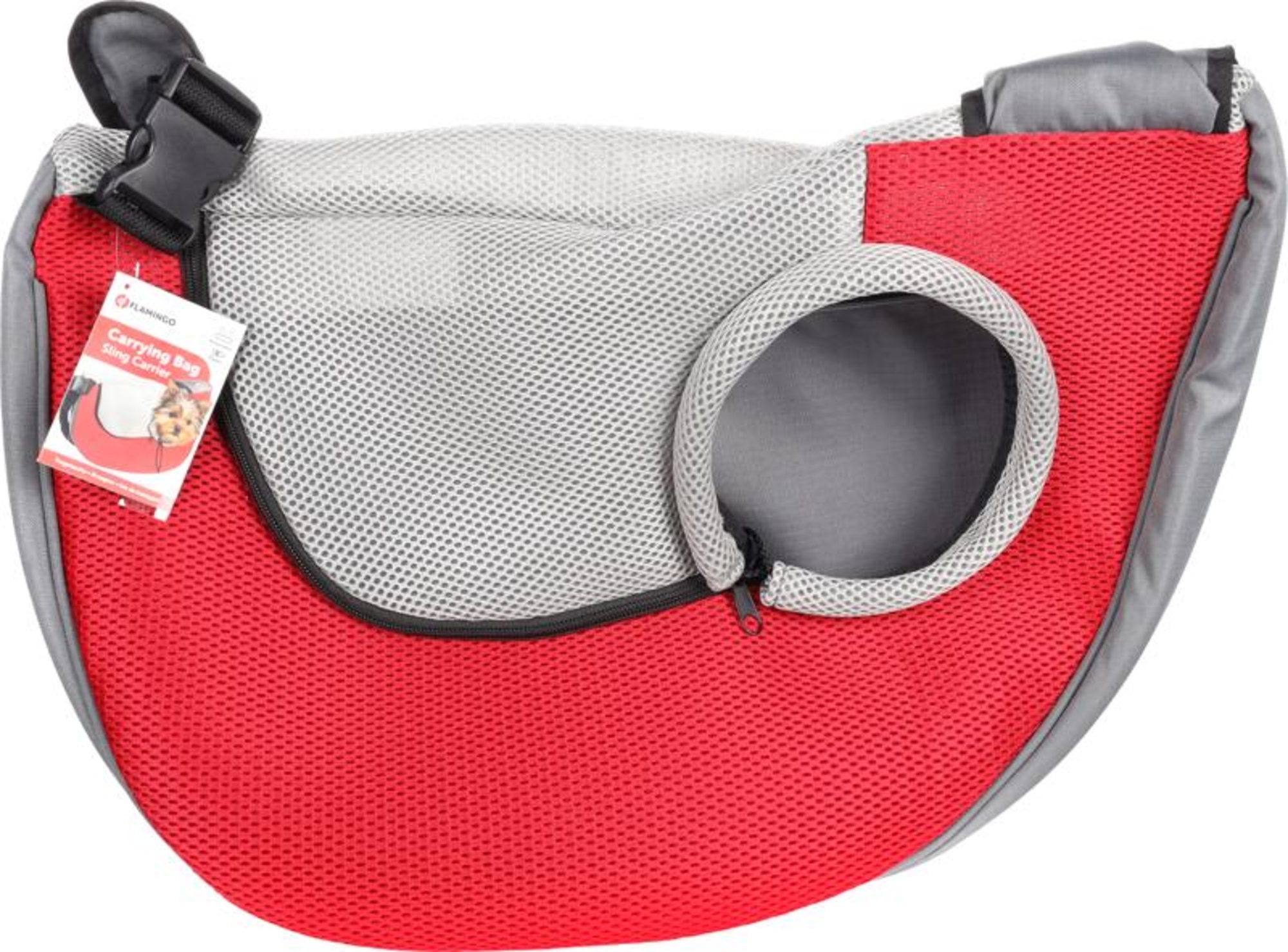 Flamingo Front carrier Skip Red & Grey
