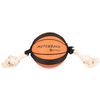 Spielzeug Matchball Basketball Mit Seil Orange Schwarz Weiß