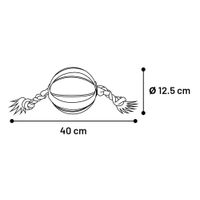 Flamingo Speelgoed Matchball Basketbal met touw Oranje