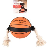 Flamingo Speelgoed Matchball Basketbal met touw Oranje