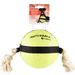 Speelgoed Matchball Tennisbal Met touw Fluo geel Zwart Wit