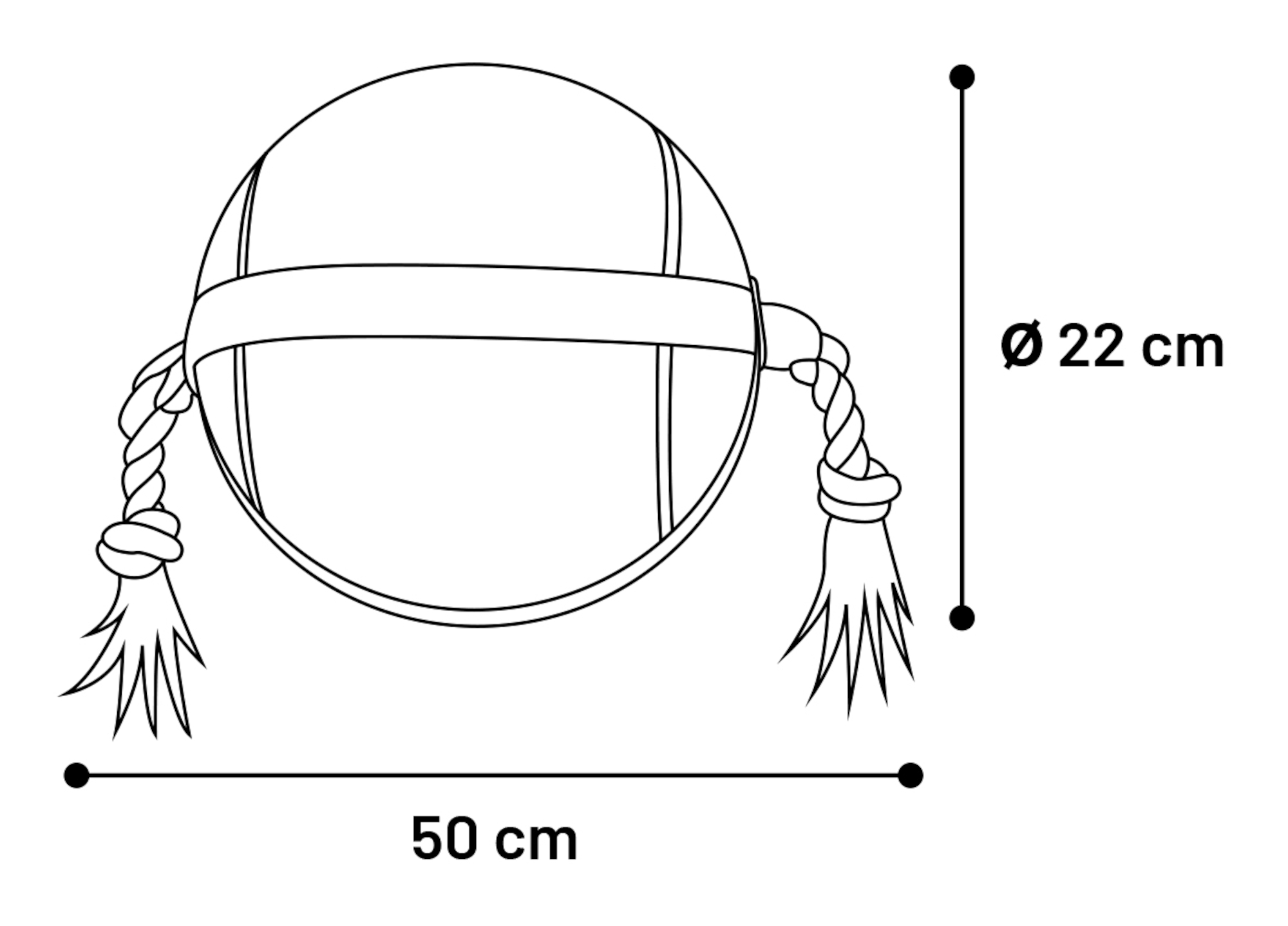Flamingo Toy Matchball Tennis ball with rope Yellow