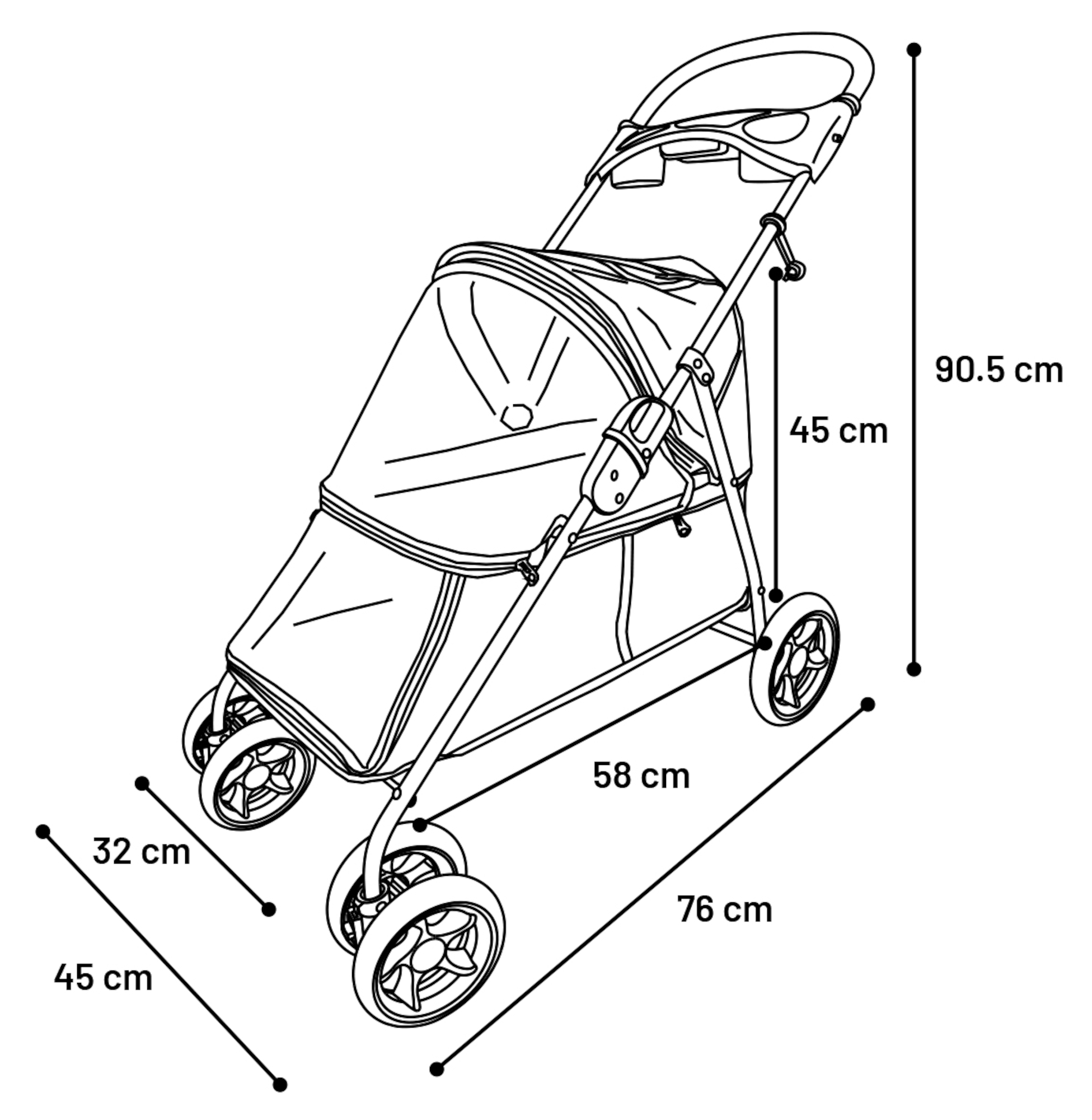 Flamingo Buggy Damio Red
