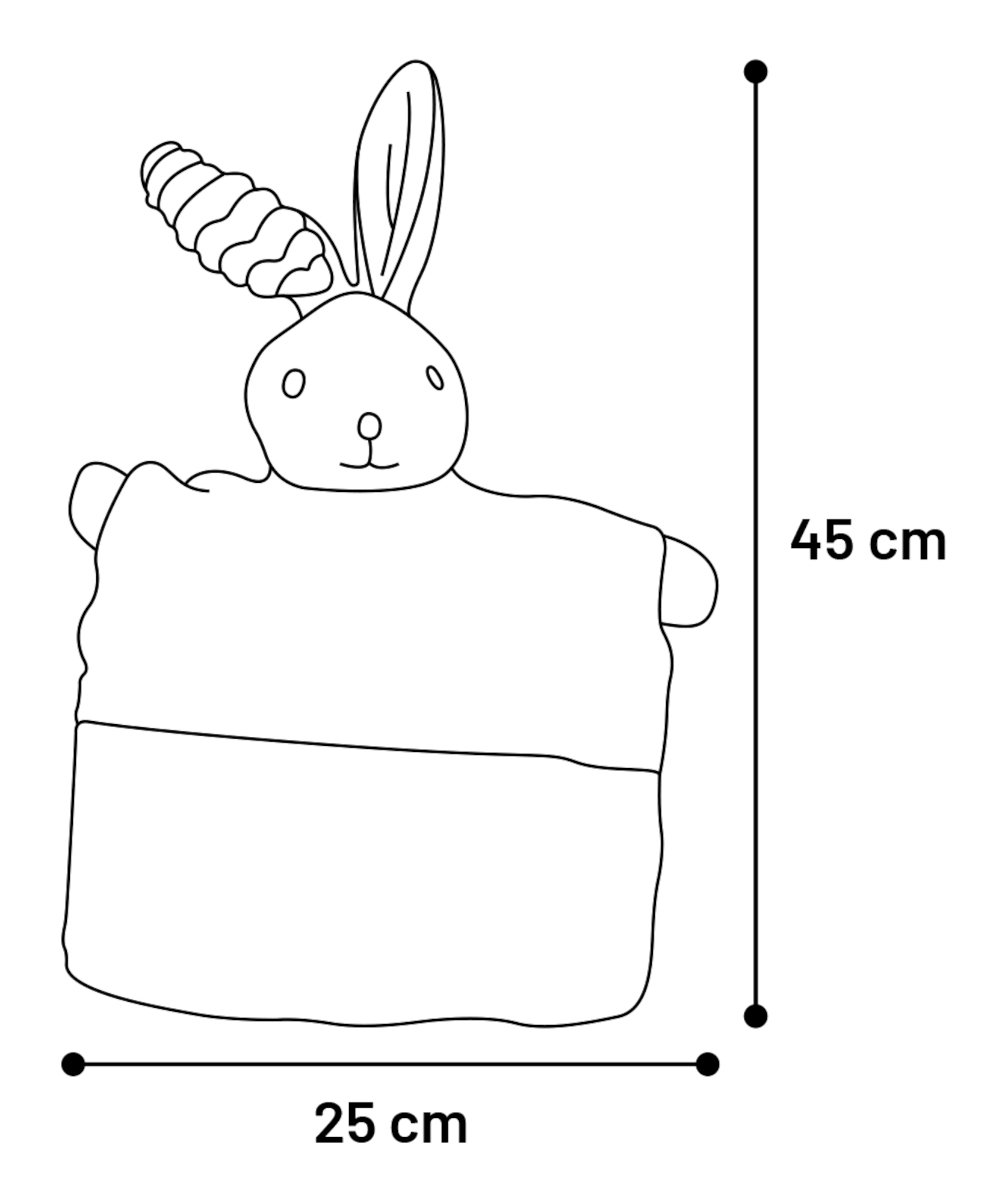 Flamingo Toy Shabby Chic Cuddle blanket Mix