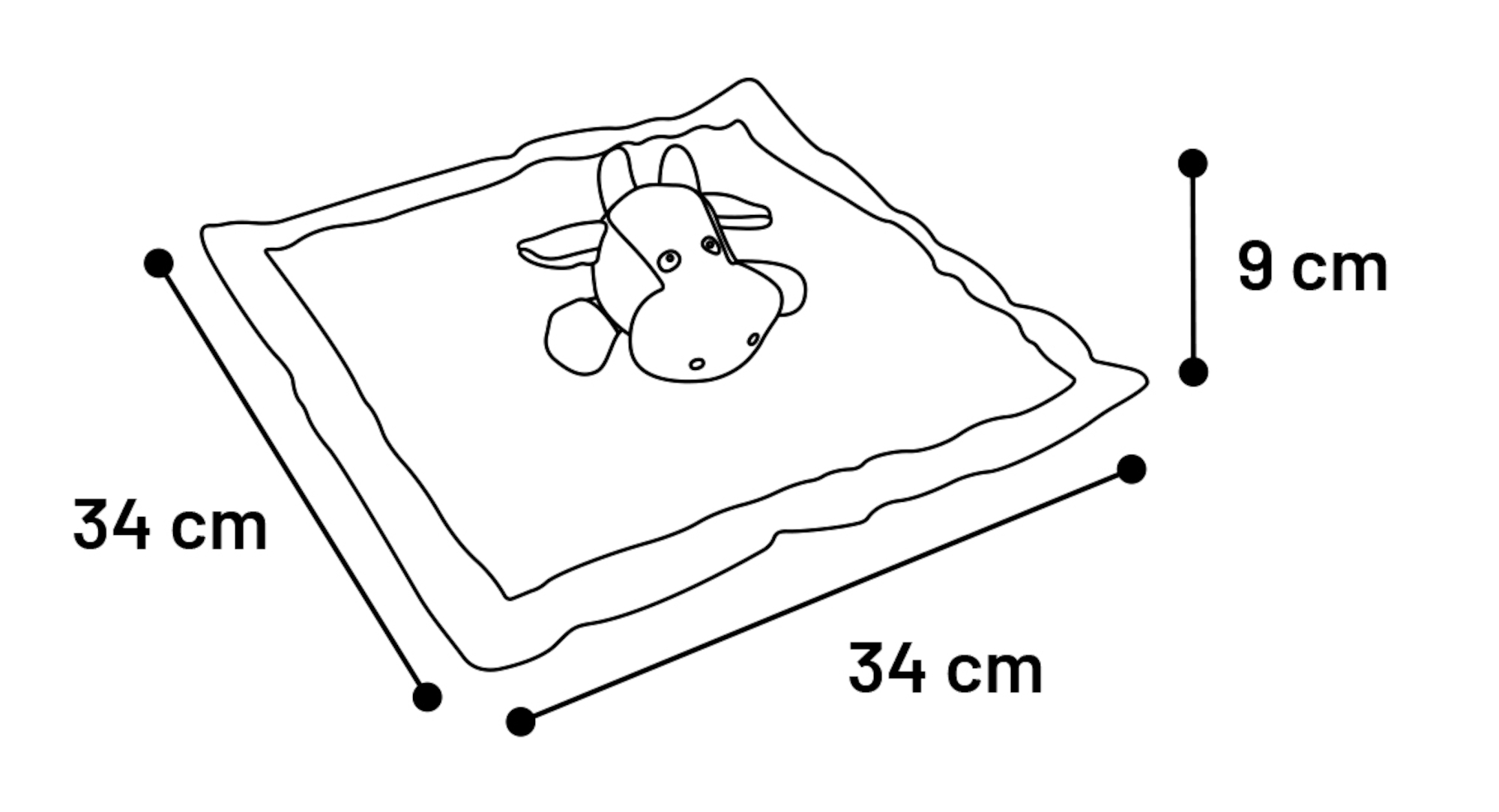 Flamingo Toy Weronika Cow & Pig & Elephant Multiple colours