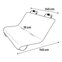 Flamingo Car seat cover Kia Back seat Black