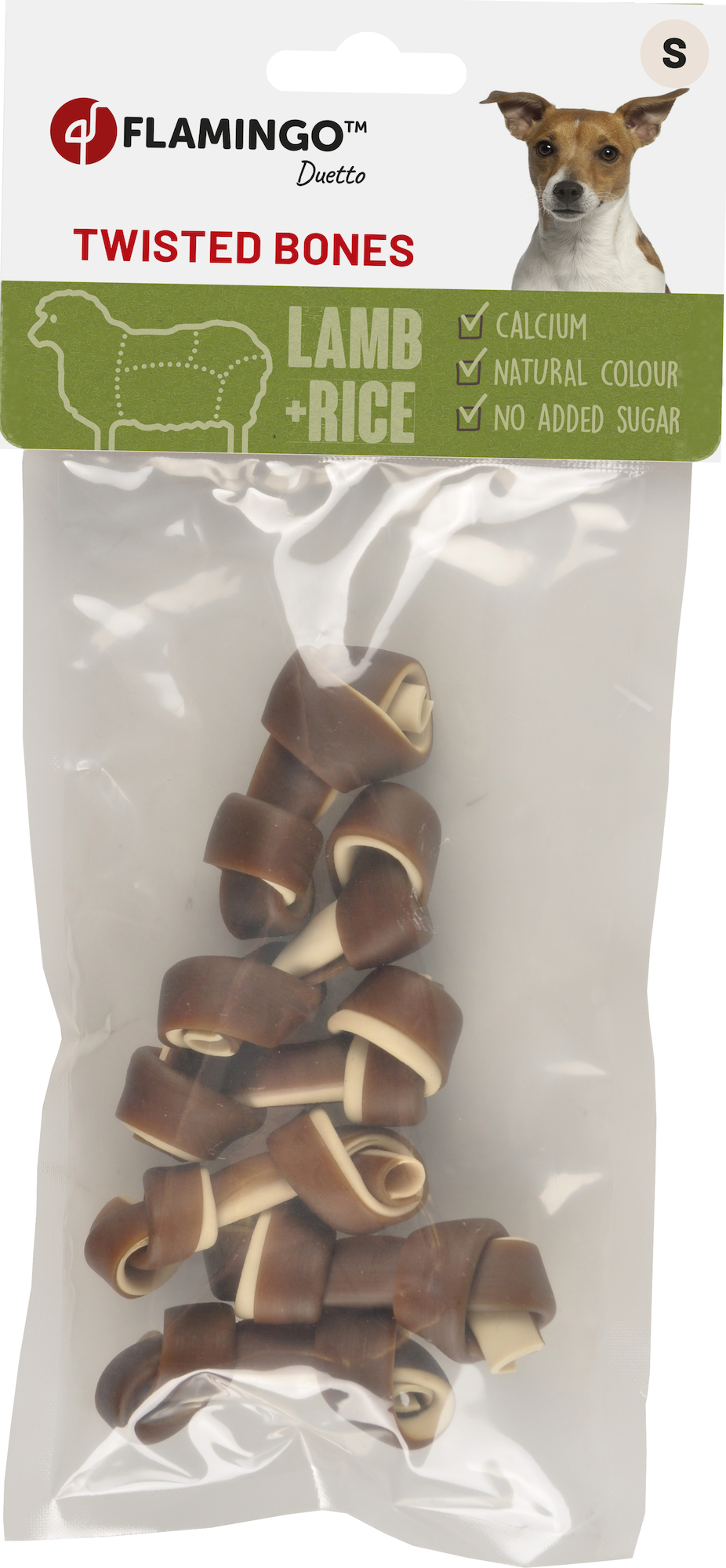Flamingo Snacks Duetto Knotted Bone Lamb & Rice 